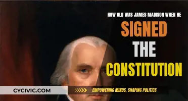 James Madison's Young Age When Signing the Constitution