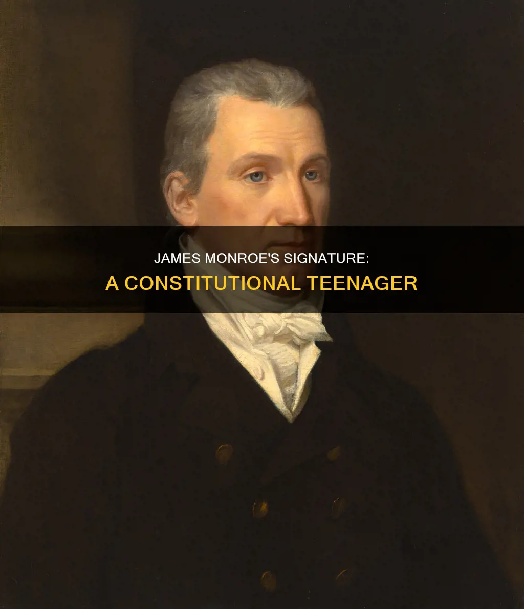 how old was james monroe when he signed the constitution