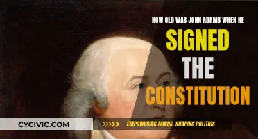 John Adams' Historic Signature: Age and the Constitution