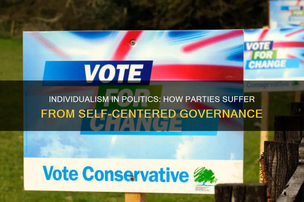 how parties are hurt by the individualistic nature of politics