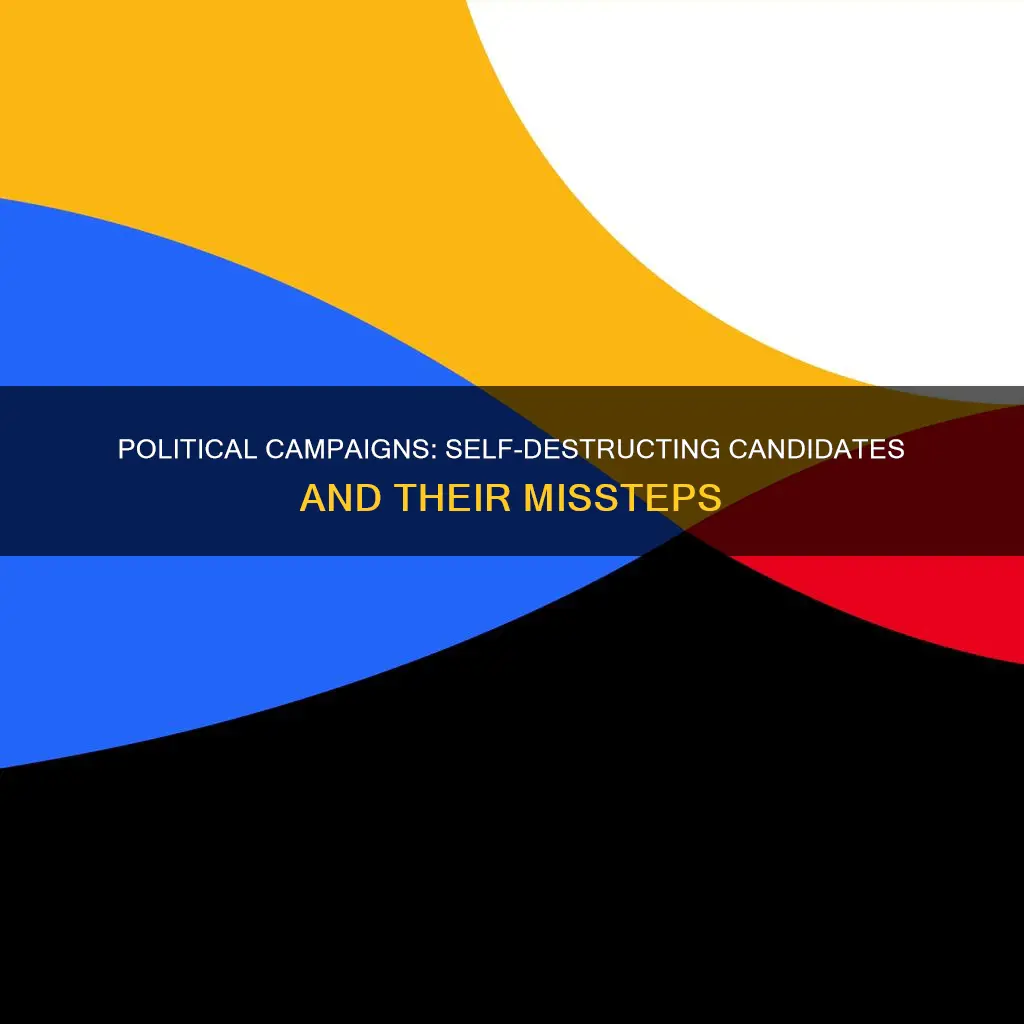 how people ruin their political campaigns