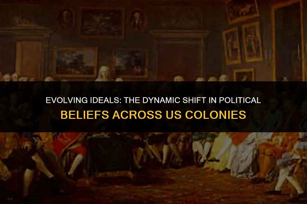 how political beliefs changed over time in the us colonies