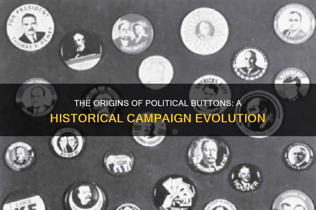 how political buttons got started