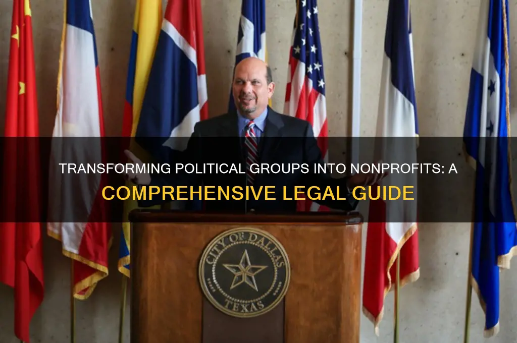 how political organization become nonprofit