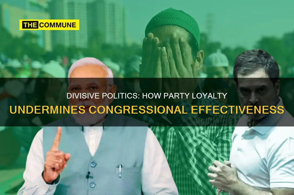 how political parties hurt congress