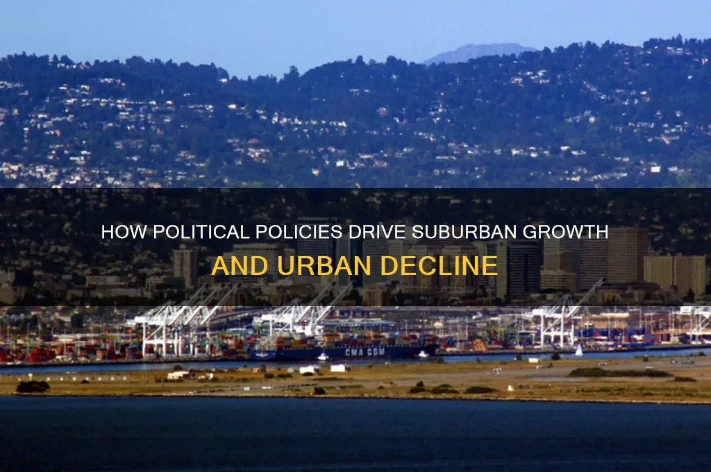 how politics causes suburbanization