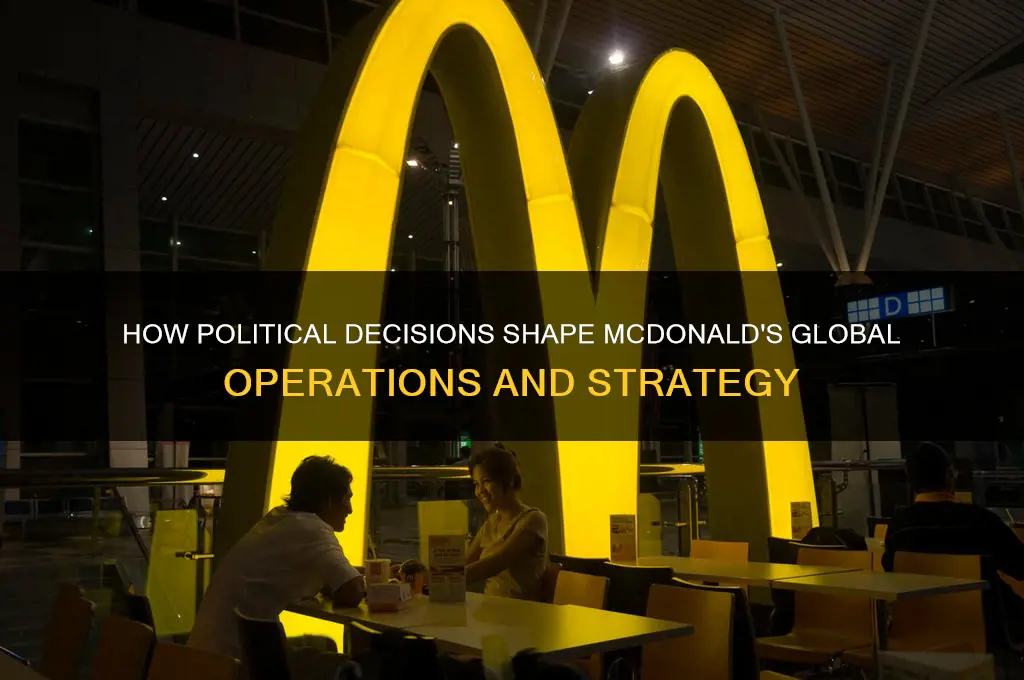 how politics impact mcdonalds