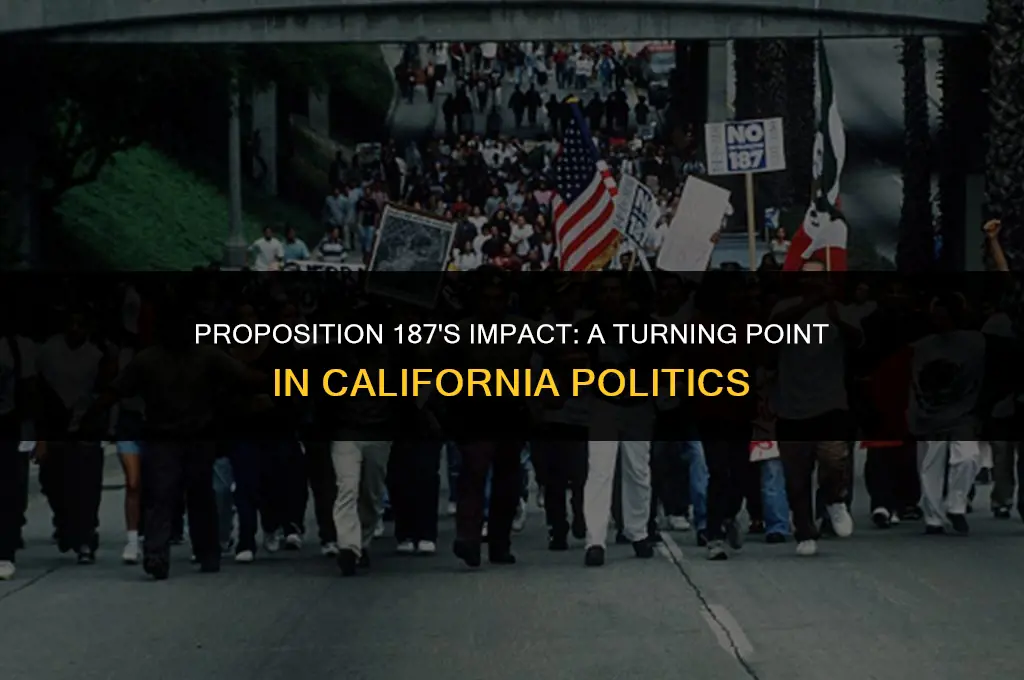 how proposition 187 changed california politics