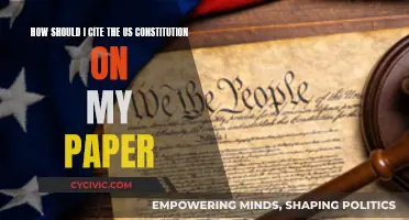 Citing the US Constitution: A Quick Guide