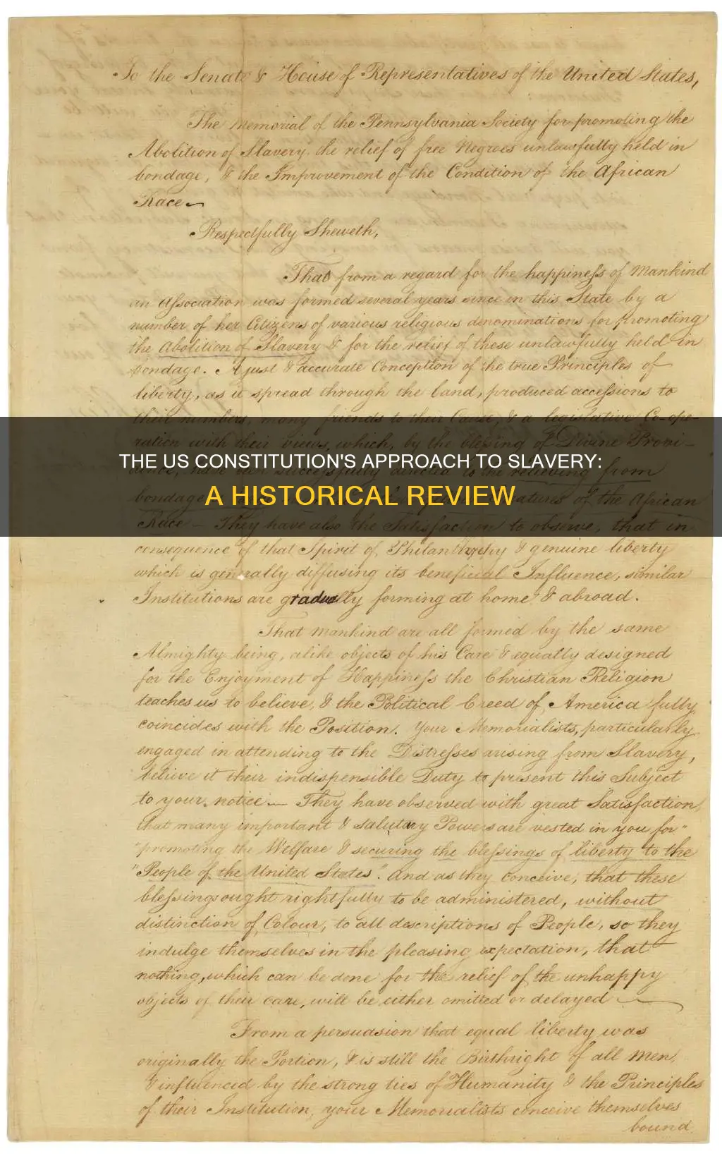 how should the us constitution address the issue of slavery