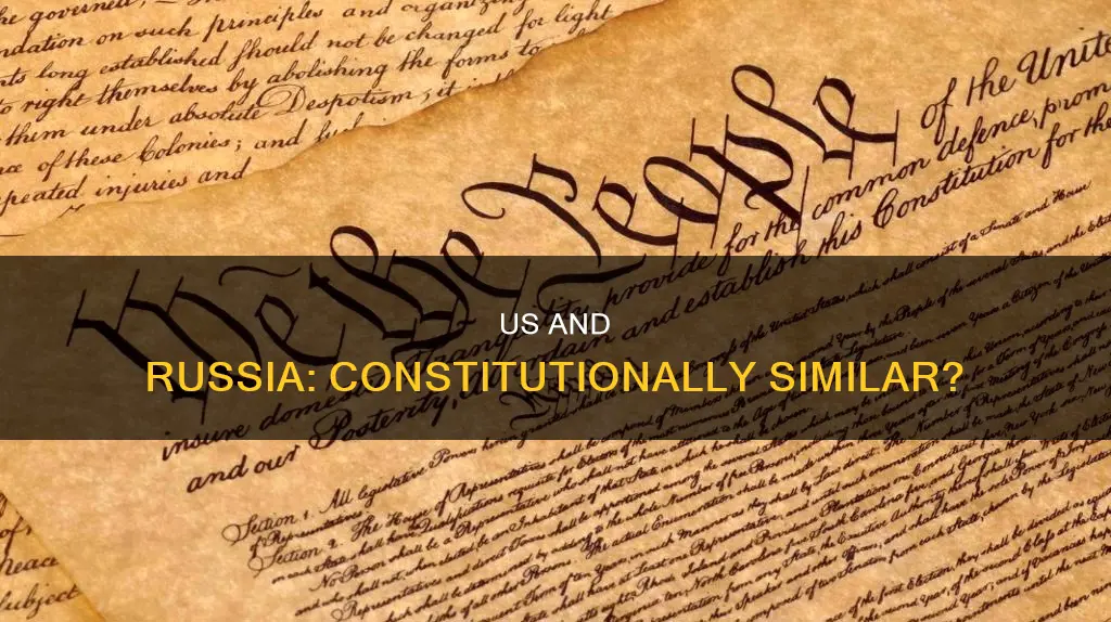 how similar are the russian and the us constitutions