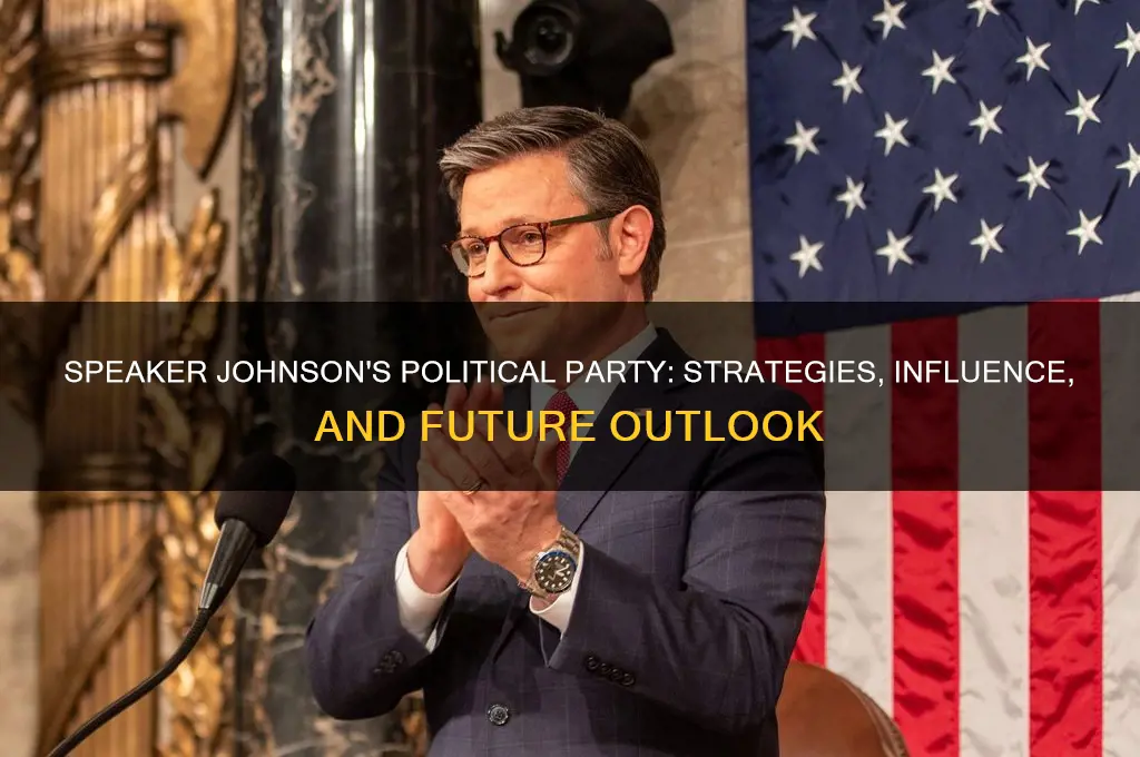 how speaker johnson political party