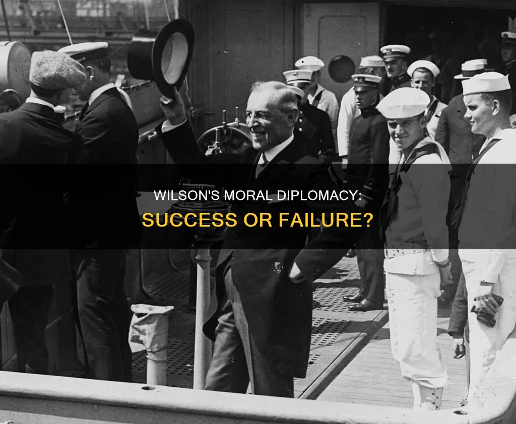 how successful were woodrow wilsons attempts at moral diplomacy