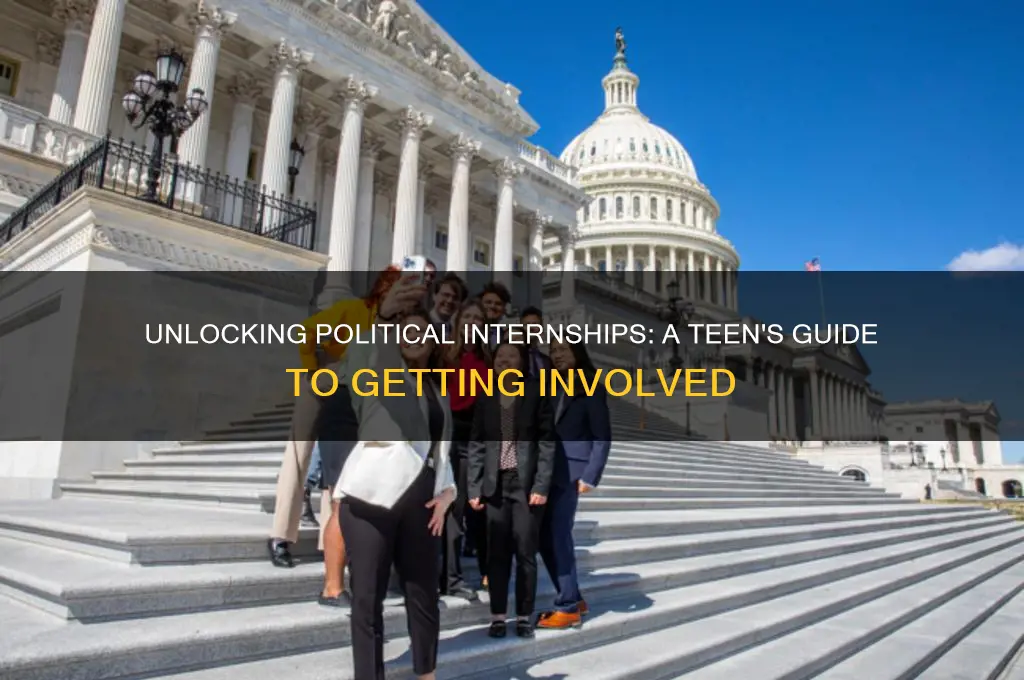 how teens can gain internships in politics