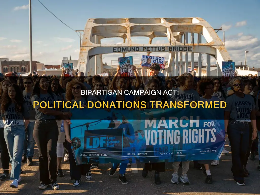 how the bipartisan campaign act affect political donations