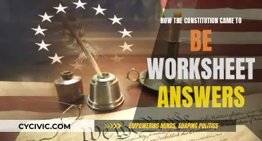 The Constitution's Origins: Worksheet Answers