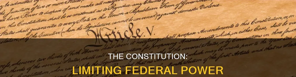 how the constitution restricts power of national control