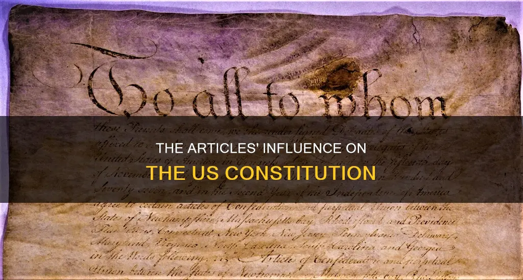 how the crticles of confederation helpe dmake constitution