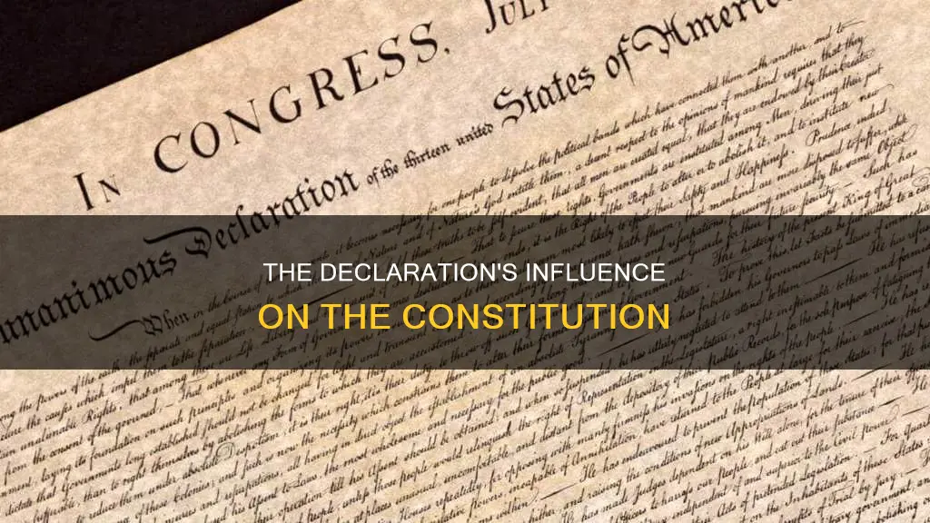how the declaration of independence influence the constitution