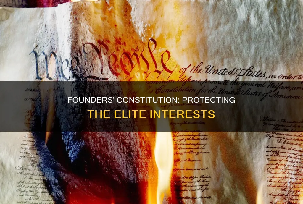 how the founders protected elites in the constitution