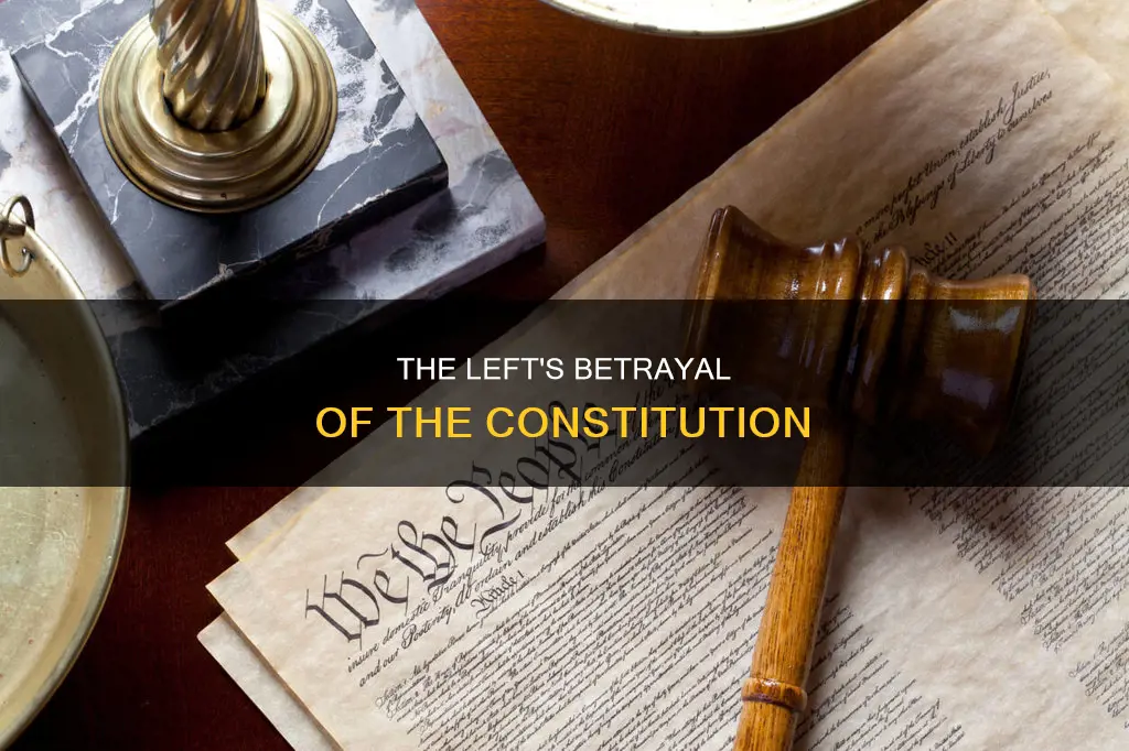 how the left has crapped on the constitution