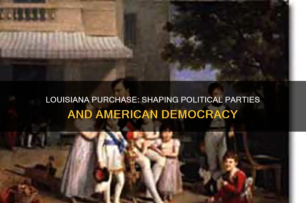how the louisiana purchase changed political parties