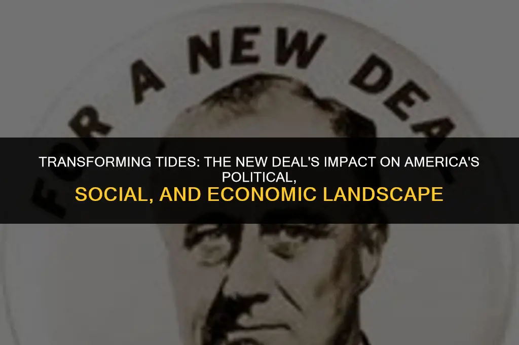 how the new deal changed us politically socially economically