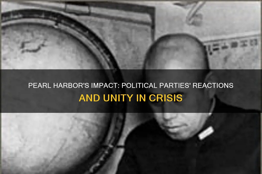 how the political parties reacted to pearl harbor