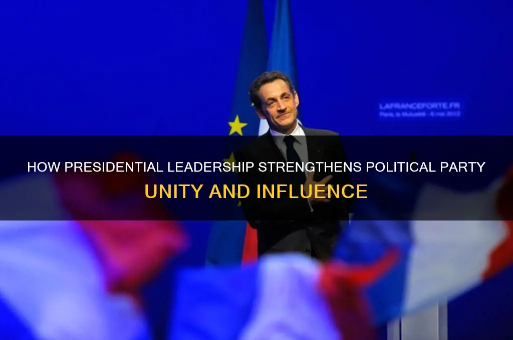 how the president aids a political party