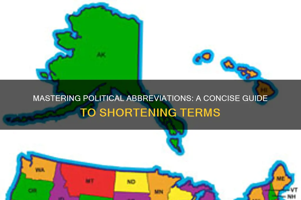how to abbreviate political