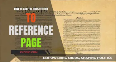 Citing the Constitution: Reference Page Addition