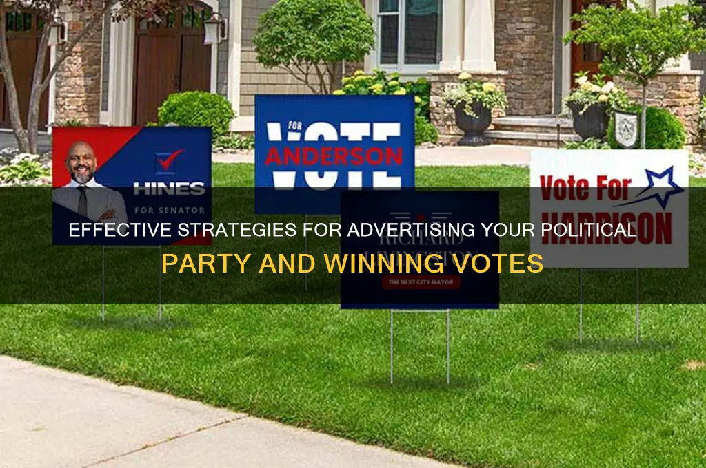 how to advertise a political party