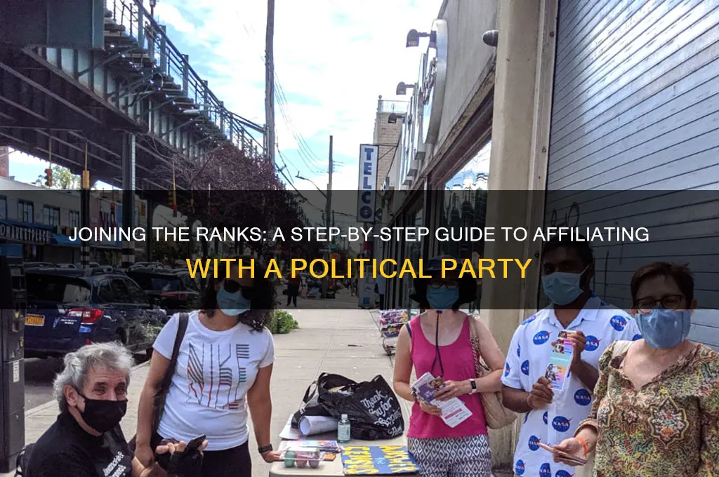 how to affiliate to a political party