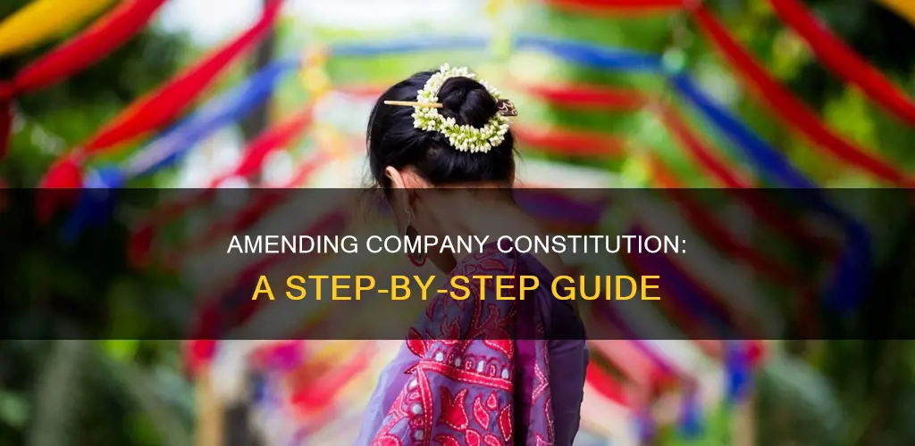 how to amend a company constitution