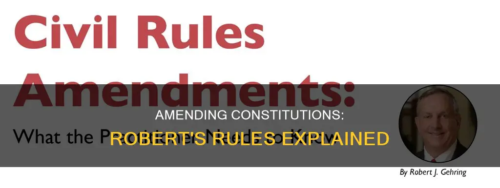 how to amend a constitution robert