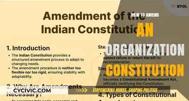 Amending an Organization's Constitution: A Step-by-Step Guide