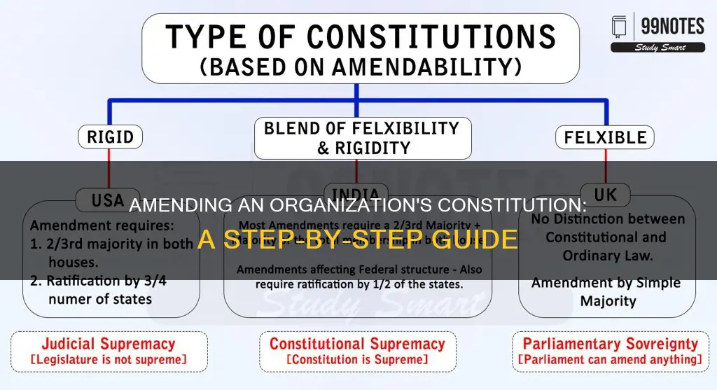 how to amend an organization