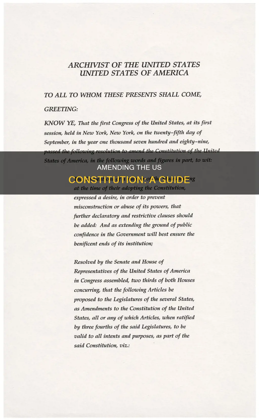 how to amend the constitution ap gov