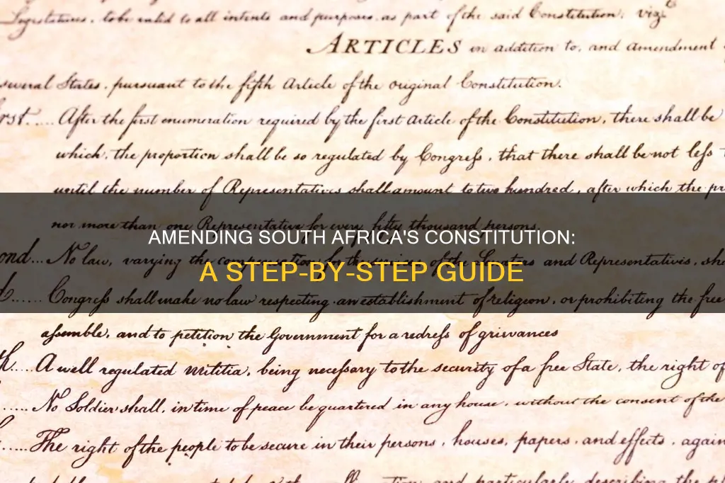 how to amend the constitution in south africa