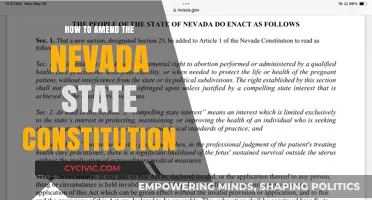Amending Nevada's Constitution: A Guide to the Process