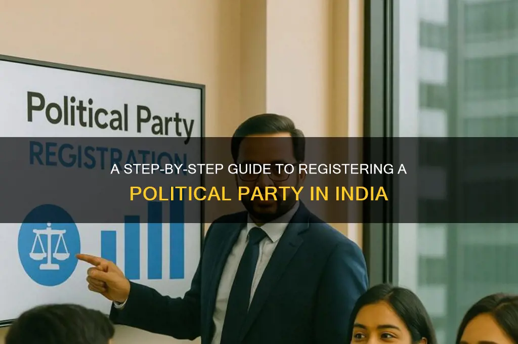 how to apply for political party in india