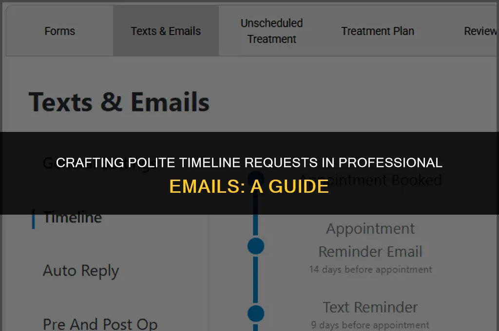 how to ask timeline politely in email sample