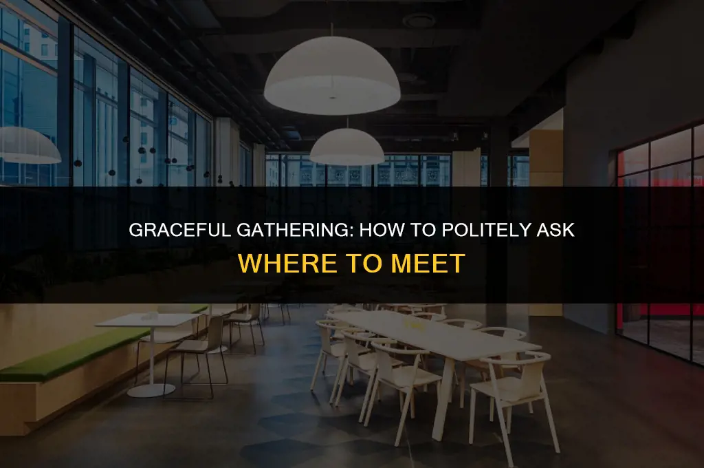 how to ask where should we meet politely