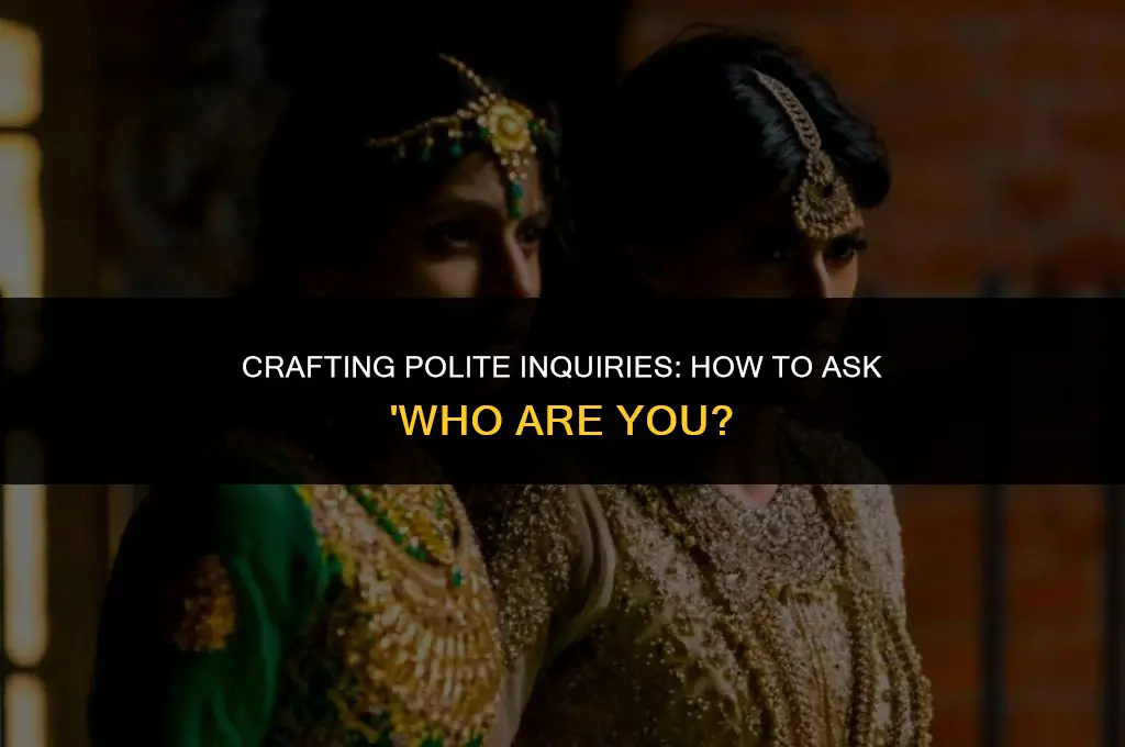 how to ask who are you in a polite way