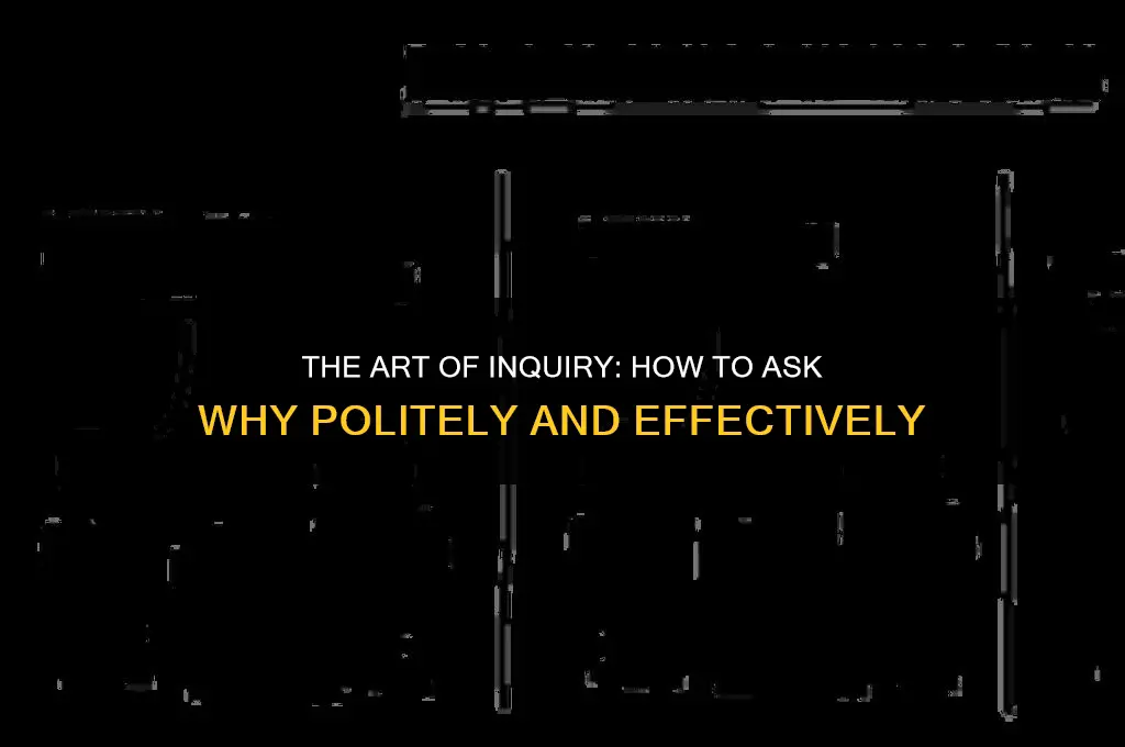 how to ask why politely