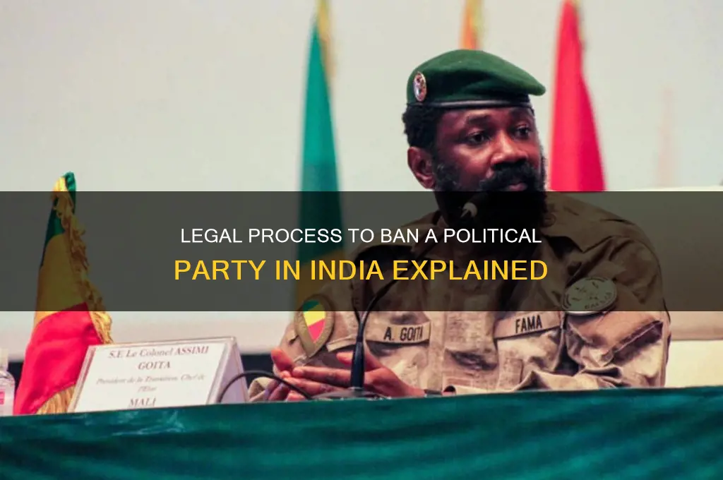 how to ban a political party in india