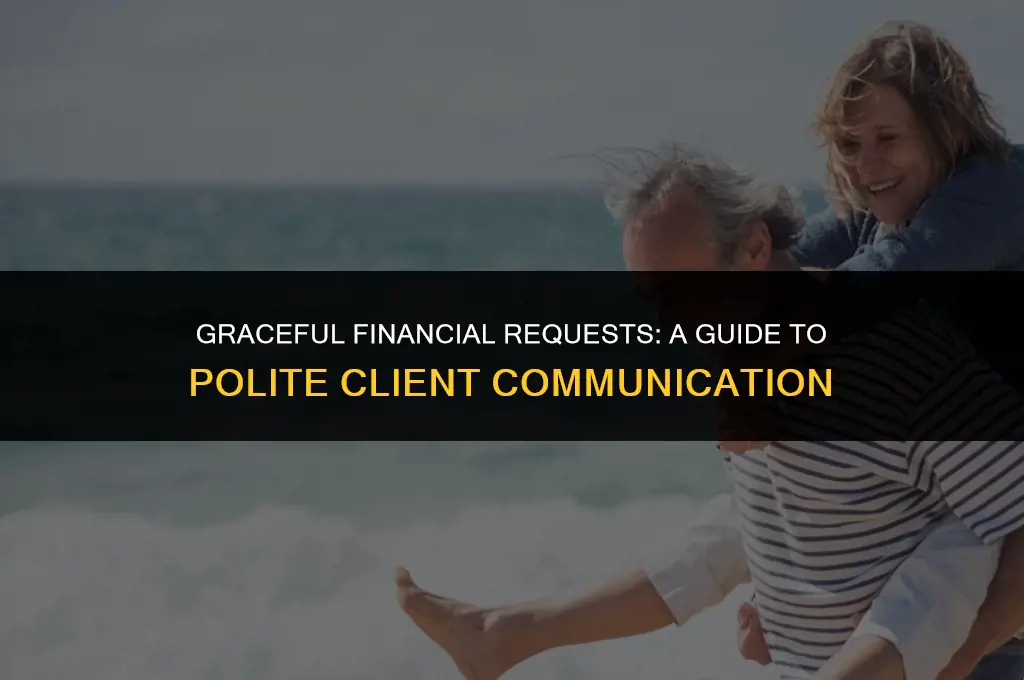 how to be polite asking money from client
