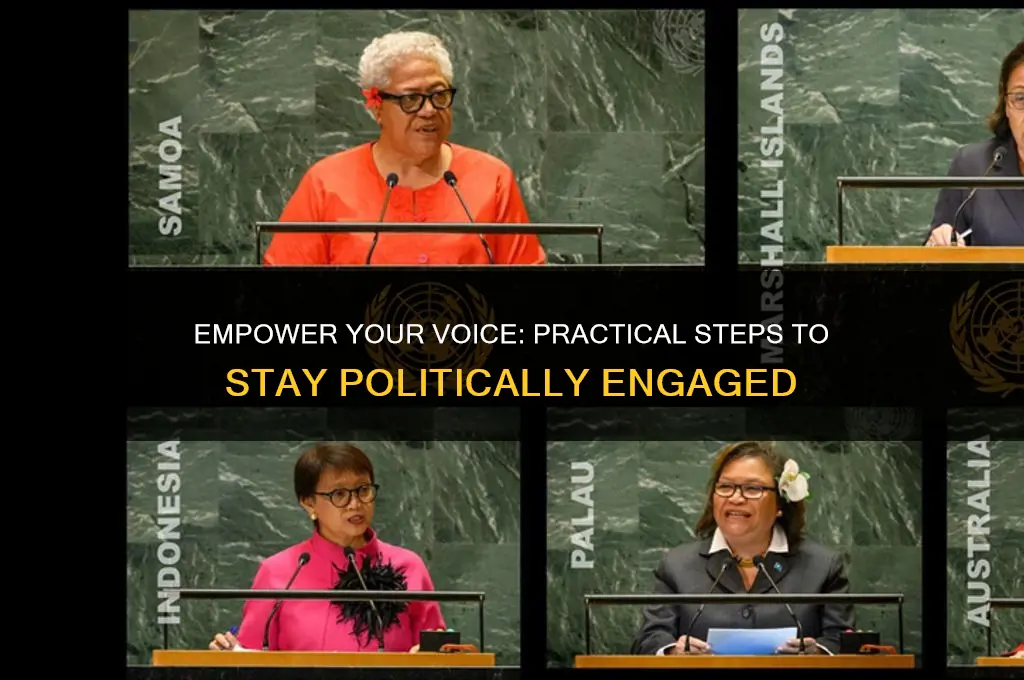 how to be politically engaged