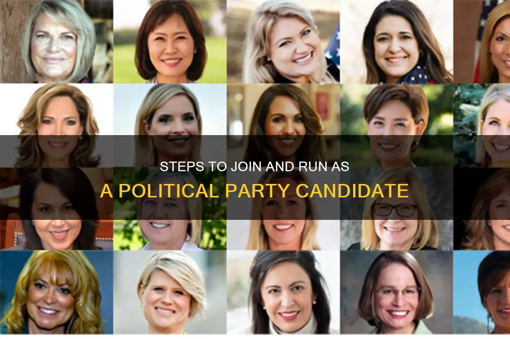 how to become a candidate for a political party