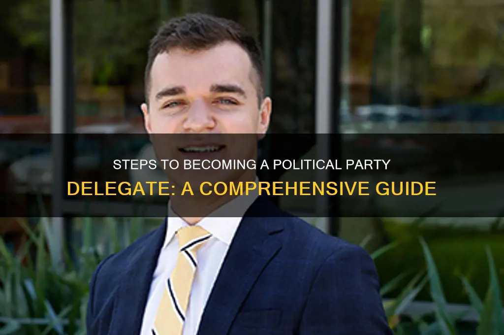 how to become a political party delegate